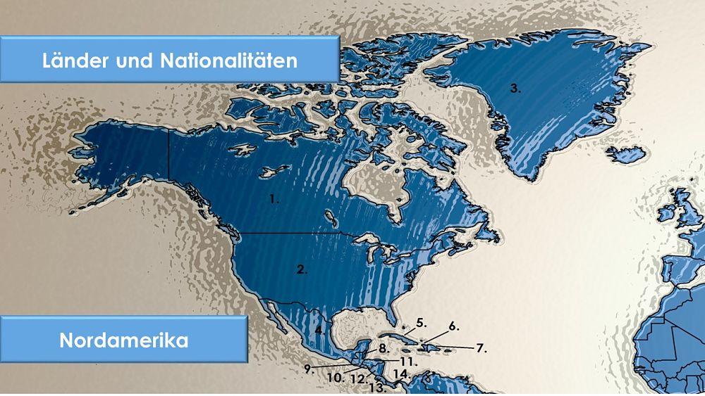 Länder und Nationalitäten Nordamerikas auf Deutsch EasyDeutsch Länder uns Bewohner Nordamerika auf Deutsch