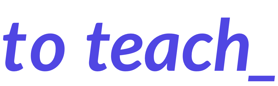 to teach Ai to teach Ai