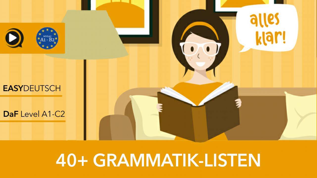 Deutsche Grammatik Listen