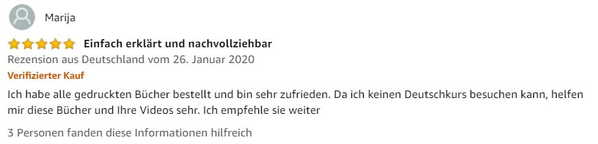 Kundenmeinung 1 Kundenmeinung 1