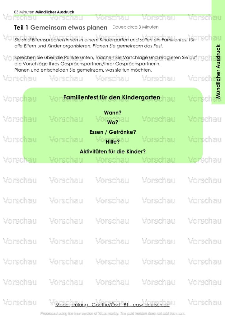 Modelltest - Goethe_Ösd B1